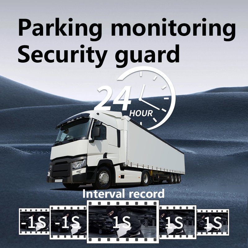 Vehicle Pedestrian Warning Blind Area Monitoring 10 Inch 4 Split All-in-one BSD Monitor HD Recorder Oil Theft Warning Bibibi