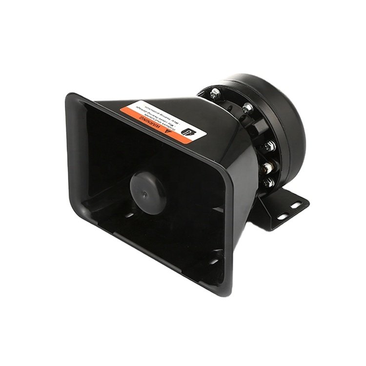 100W Car Alarm Speaker Driver Unit Horn Speaker Electronic Horn Horn Speaker Waterproof
