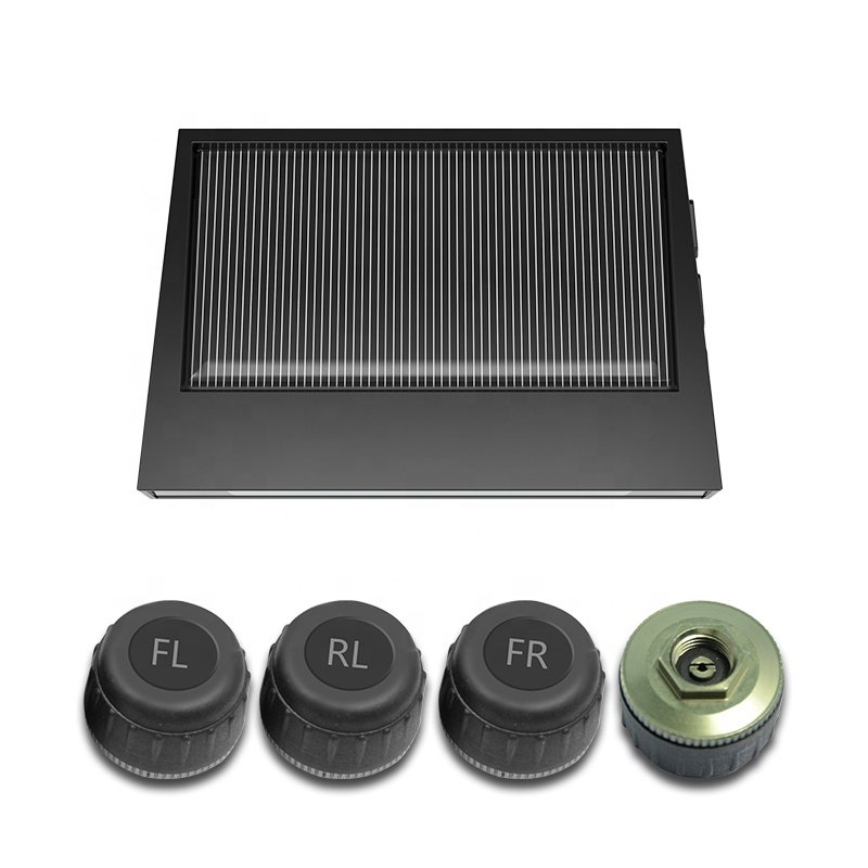 Hot Sale Products TPMS Car Tire Pressure Alarm Monitor System Solar Charging LCD Display 4 External Sensor Temperature Sensor