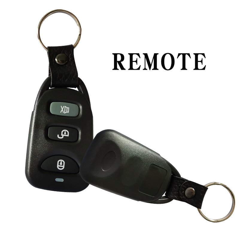 CARQSENG DC12V RKE Remote Car Keyless Entry System with Plastic Key Design