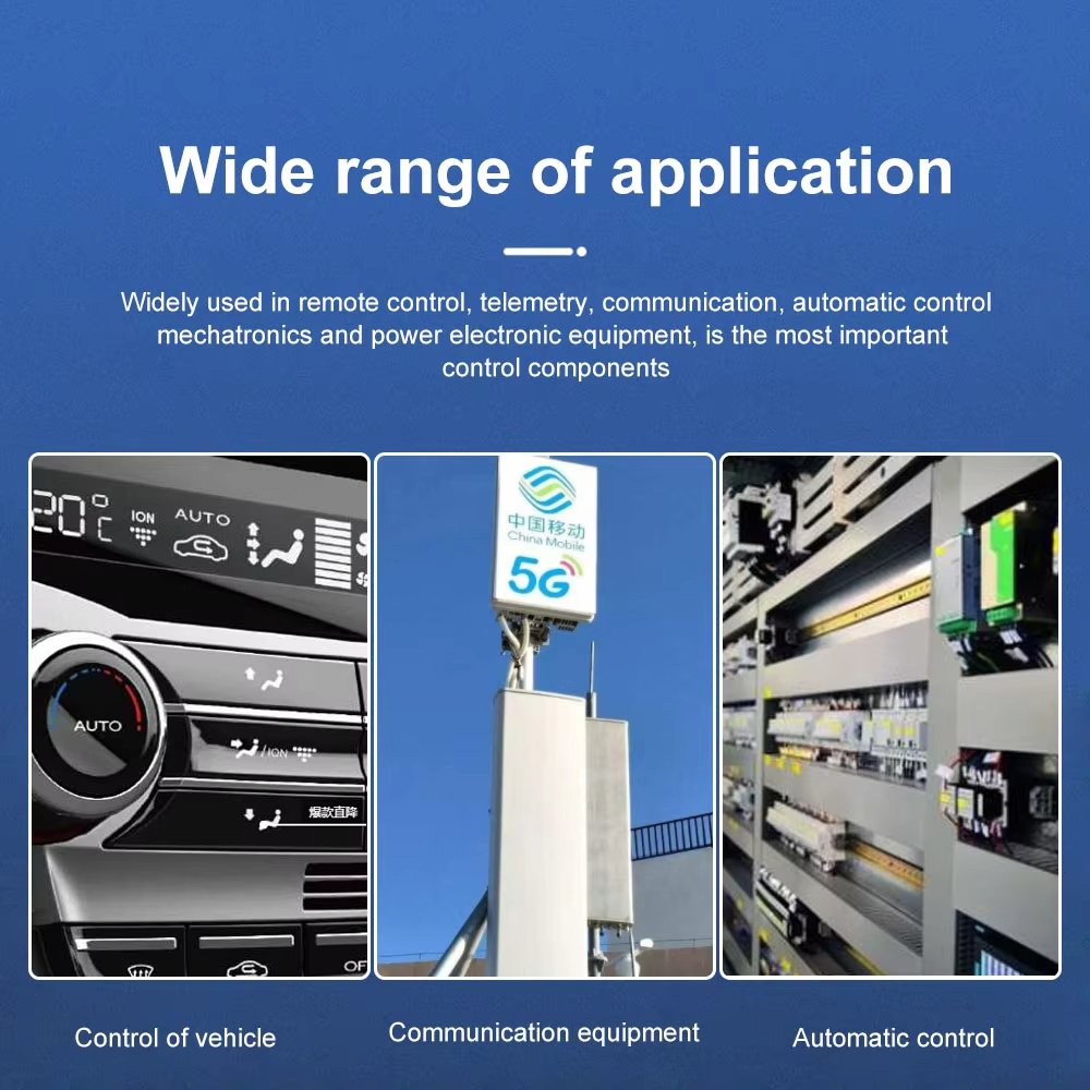 QIANJI 12V 4-pin 40A Cable Car Relay for Automotive Alarm HID Headlights Automotive Relay