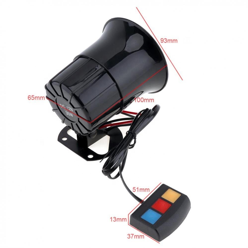 12V High Performance Alarm Back Horn Car Reversehorn Loud Siren Horn Speaker