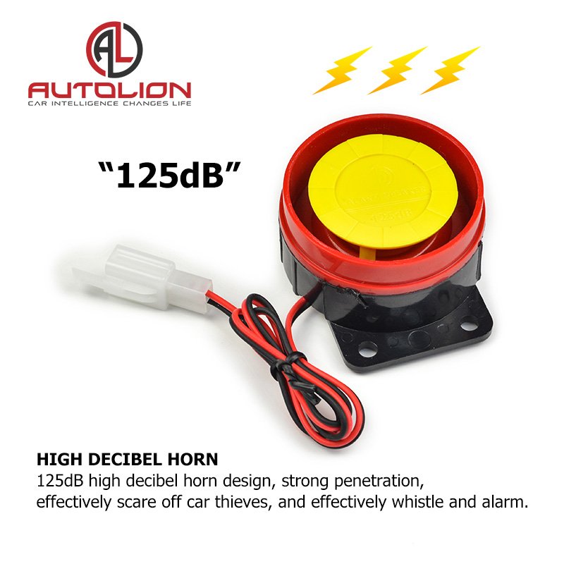 Motorcycle Anti-theft Device Anti-cutting Wire Double Remote Control Key One-way Motorcycle Alarm System