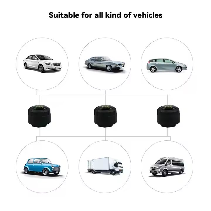 Vehicle Tire Pressure Sensor External Smart Bluetooth 5.0 Tpms Tire Detection Monitor Mobile Phone App Connection