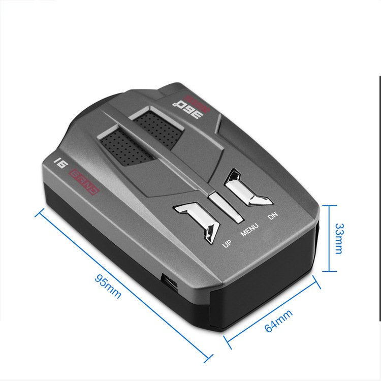 V9 Automotive Speed 360 Degrees Vehicle Radar Detector Warning Instrument Vehicle radar Flow Velodrometer Automotive Supplies