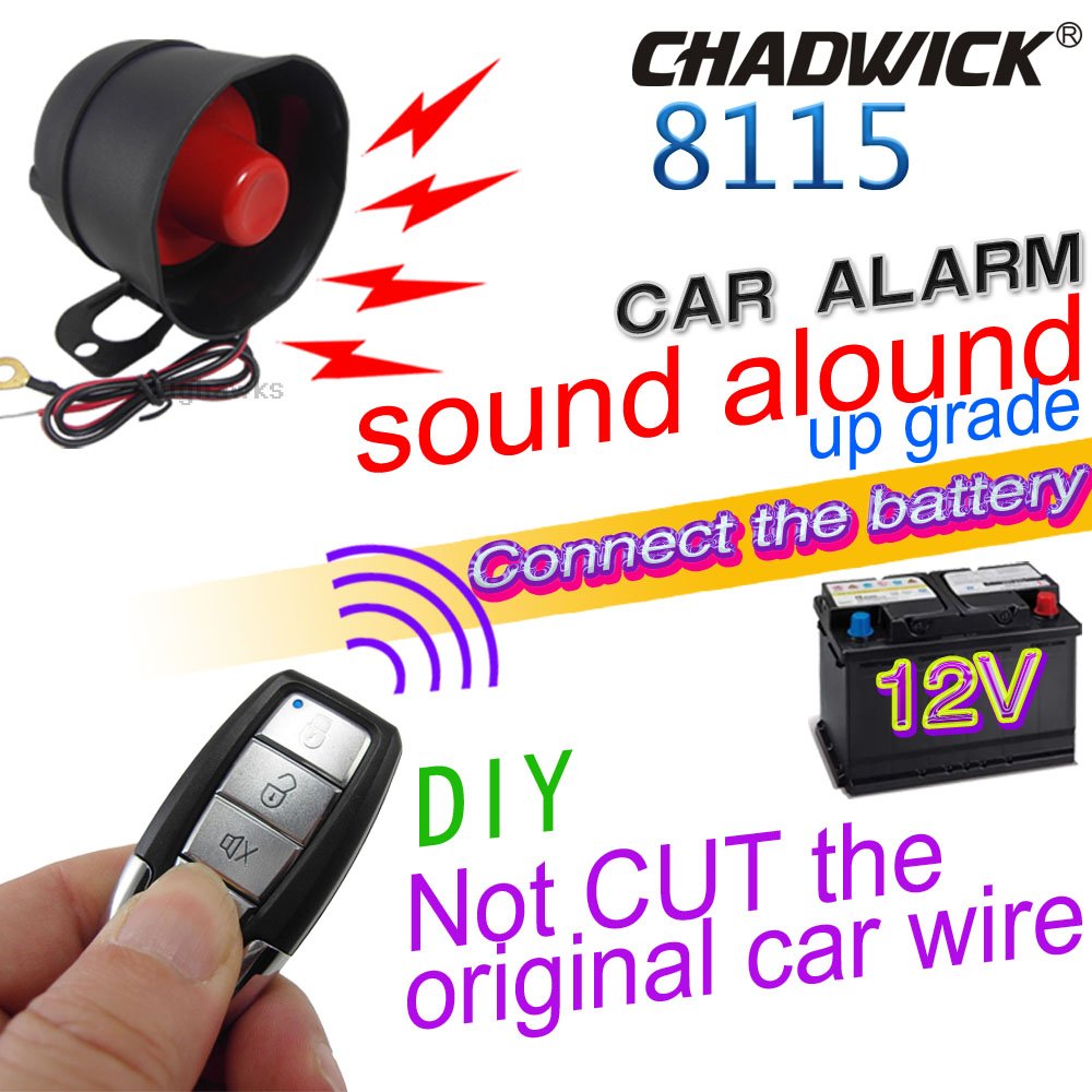 Universal Durable Car Alarm Devices One Way Car Alarm Device Vibration Alarm System M810-8115 Lossless Assembly