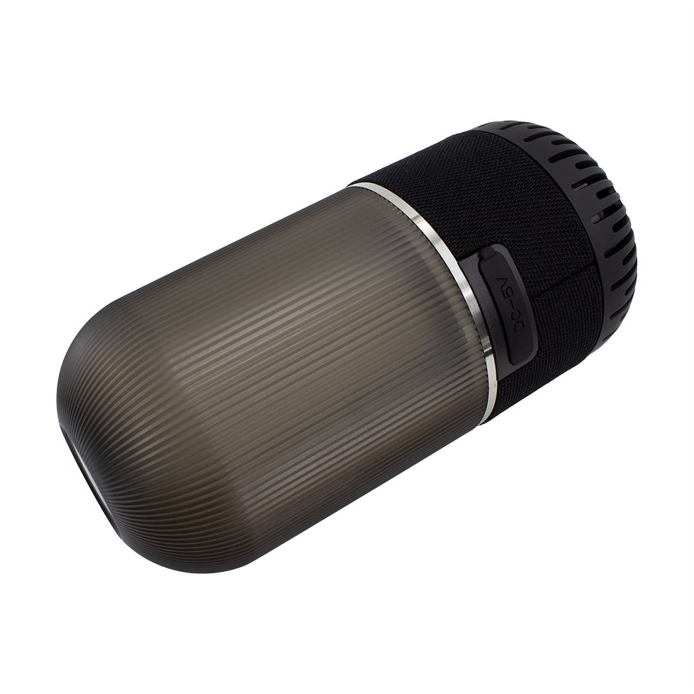 Stylish Mini Portable Indoor/Outdoor Camping Party Speaker with RGB LED Lighting WiFi AUX RJ45 Communication Made of Plastic