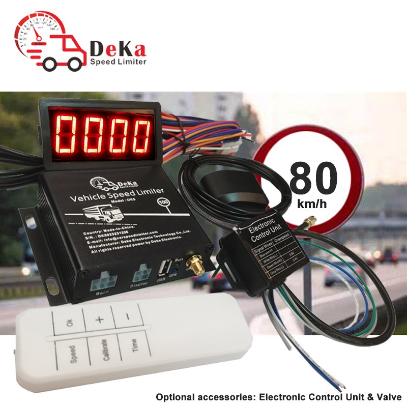 Good Quality Electric Vehicle Speed Limiting Monitor Device DK-5 Deka Car Gps Speed Limiter Control Alarm