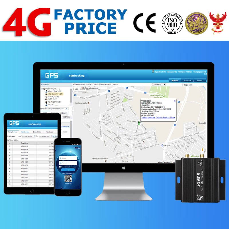 vt900-l LTE us band with arm alarms camera for eu 4g vehicle tk510 car GPS tk103 tracker