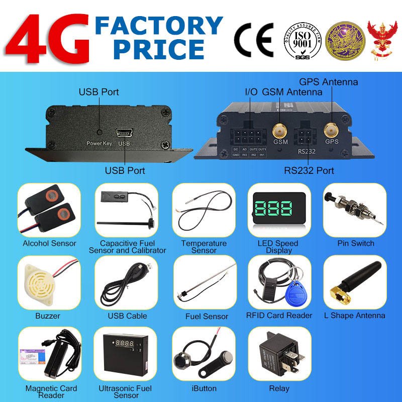 vt900-l LTE us band with arm alarms camera for eu 4g vehicle tk510 car GPS tk103 tracker