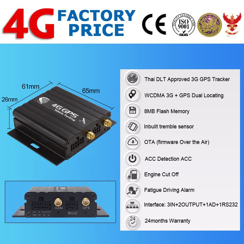vt900-l LTE us band with arm alarms camera for eu 4g vehicle tk510 car GPS tk103 tracker