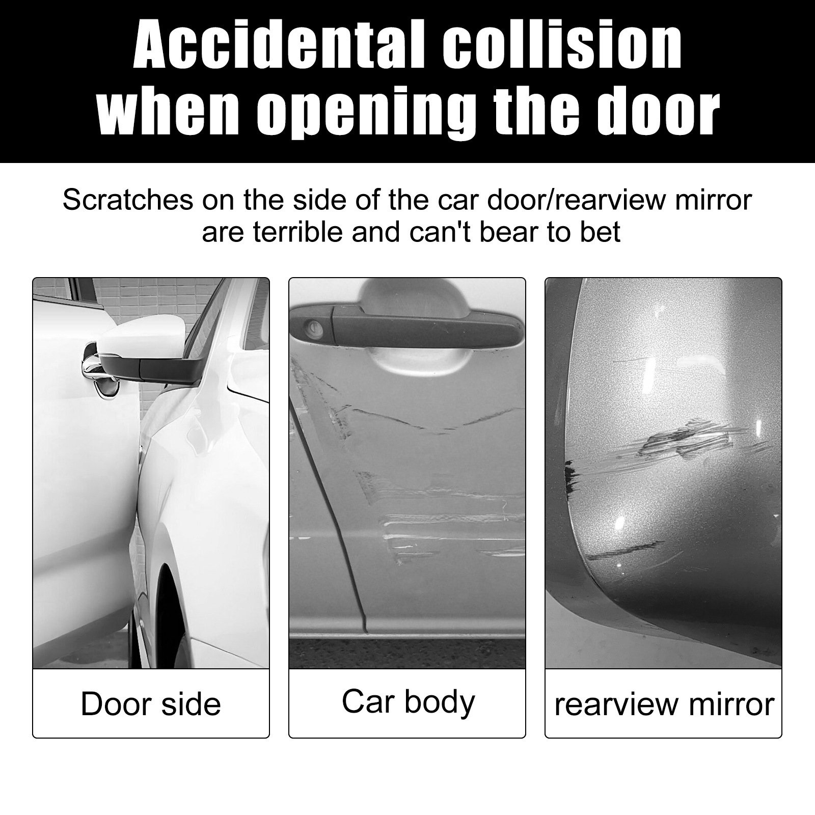 Rayhong Anti Collision protection Sticker Car Bumper Safety Shield Strip Front Rear Bumper Protective Scratchproof Strips