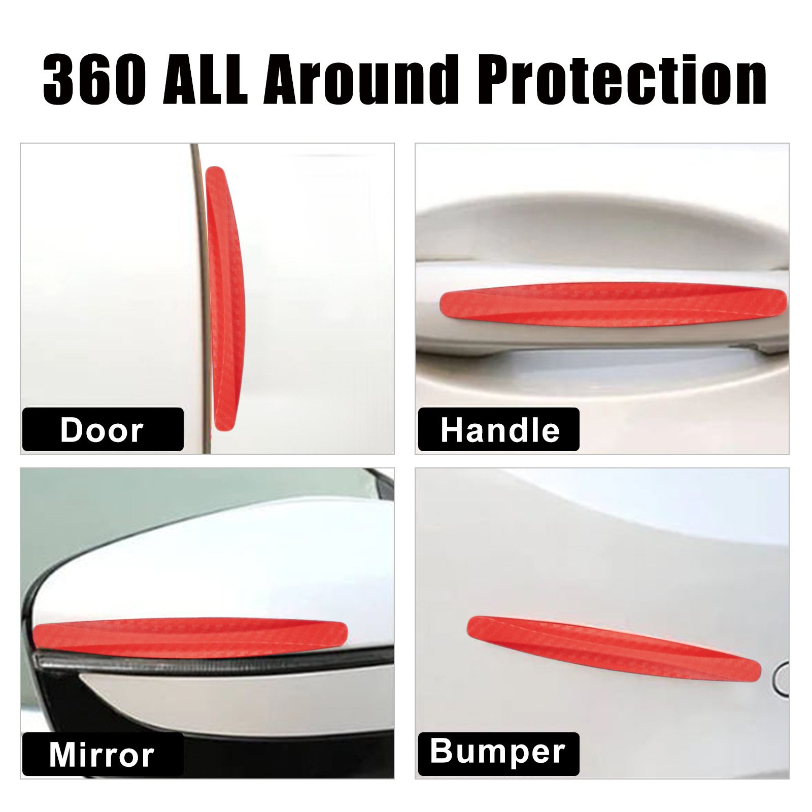 Rayhong Anti Collision protection Sticker Car Bumper Safety Shield Strip Front Rear Bumper Protective Scratchproof Strips