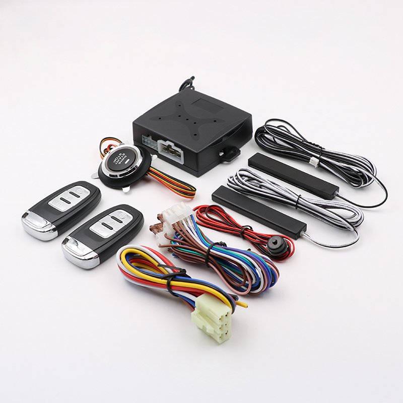 12V PKE Car Alarm Passive Keyless One Button Start Remote Control System Auto Remote Push Button Start Stop Automotive