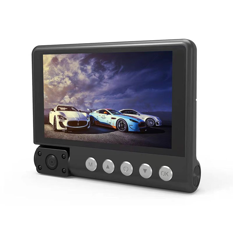 3 in 1 Car DVR Radar Detector 4 Inch Screen 1080P ResolutionBuilt-in G-sensor 170 Degree Over Speed Alarm Flow Radar Dash Cam