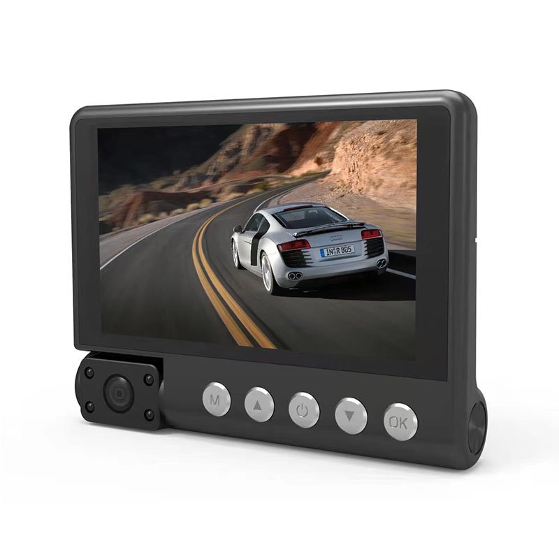 3 in 1 Car DVR Radar Detector 4 Inch Screen 1080P ResolutionBuilt-in G-sensor 170 Degree Over Speed Alarm Flow Radar Dash Cam