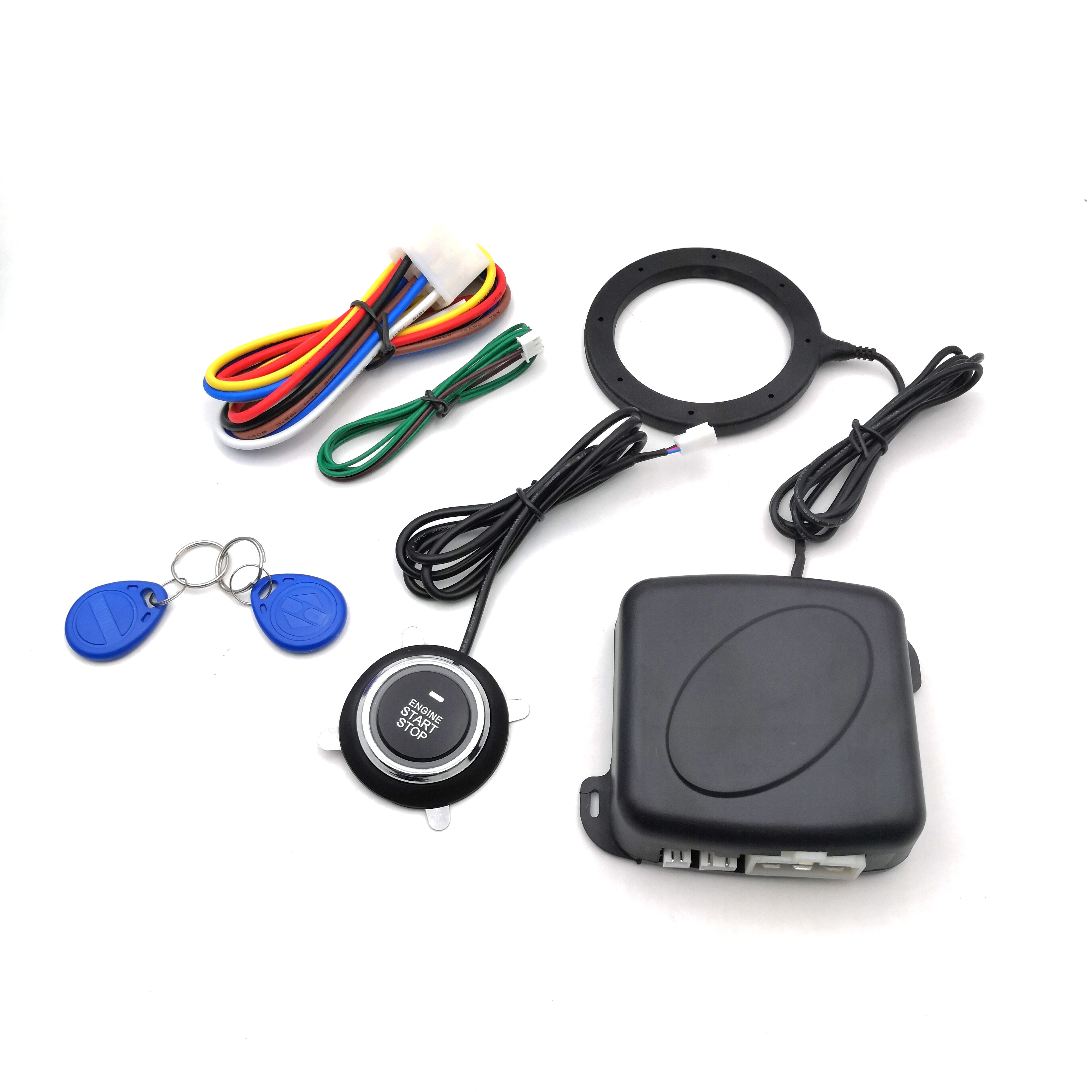 Manufacturer Wholesale RFID Car Alarm System Engine Push Button Start Stop Transponder Card Immobilizer