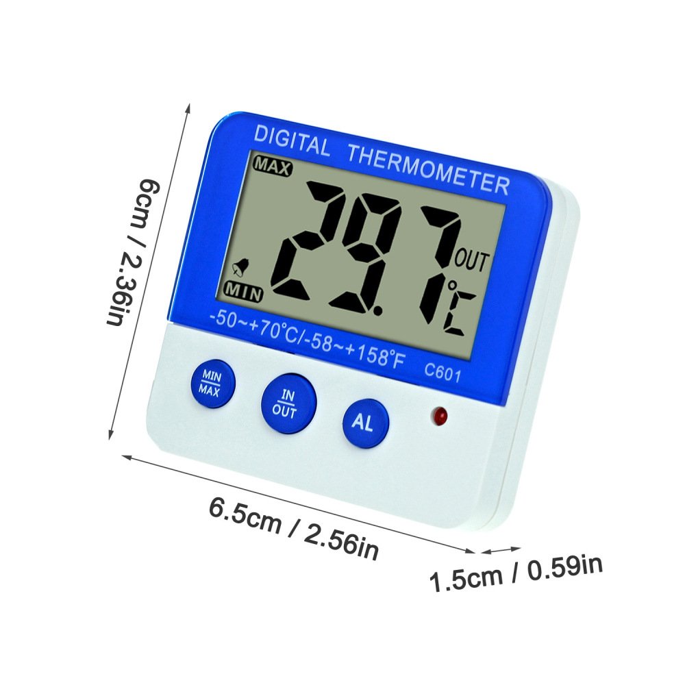 Max Min Digital Fridge Freezer Refrigerator Thermometer for in -Out Laboratory Thermometer