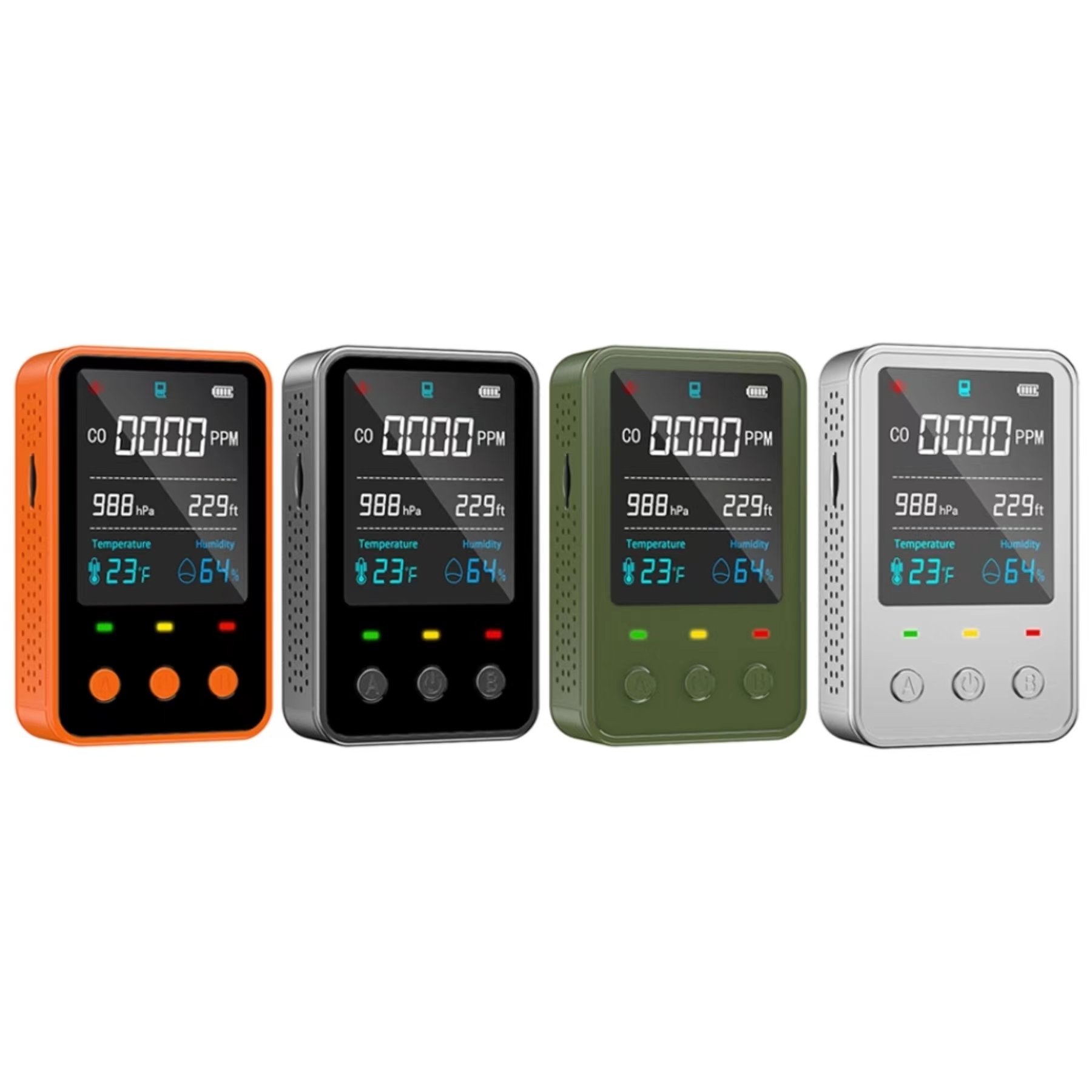 Indoors Carbon Dioxide (CO2) Gas Detectors Alarm System Portable Air Quality Monitor for Car Application