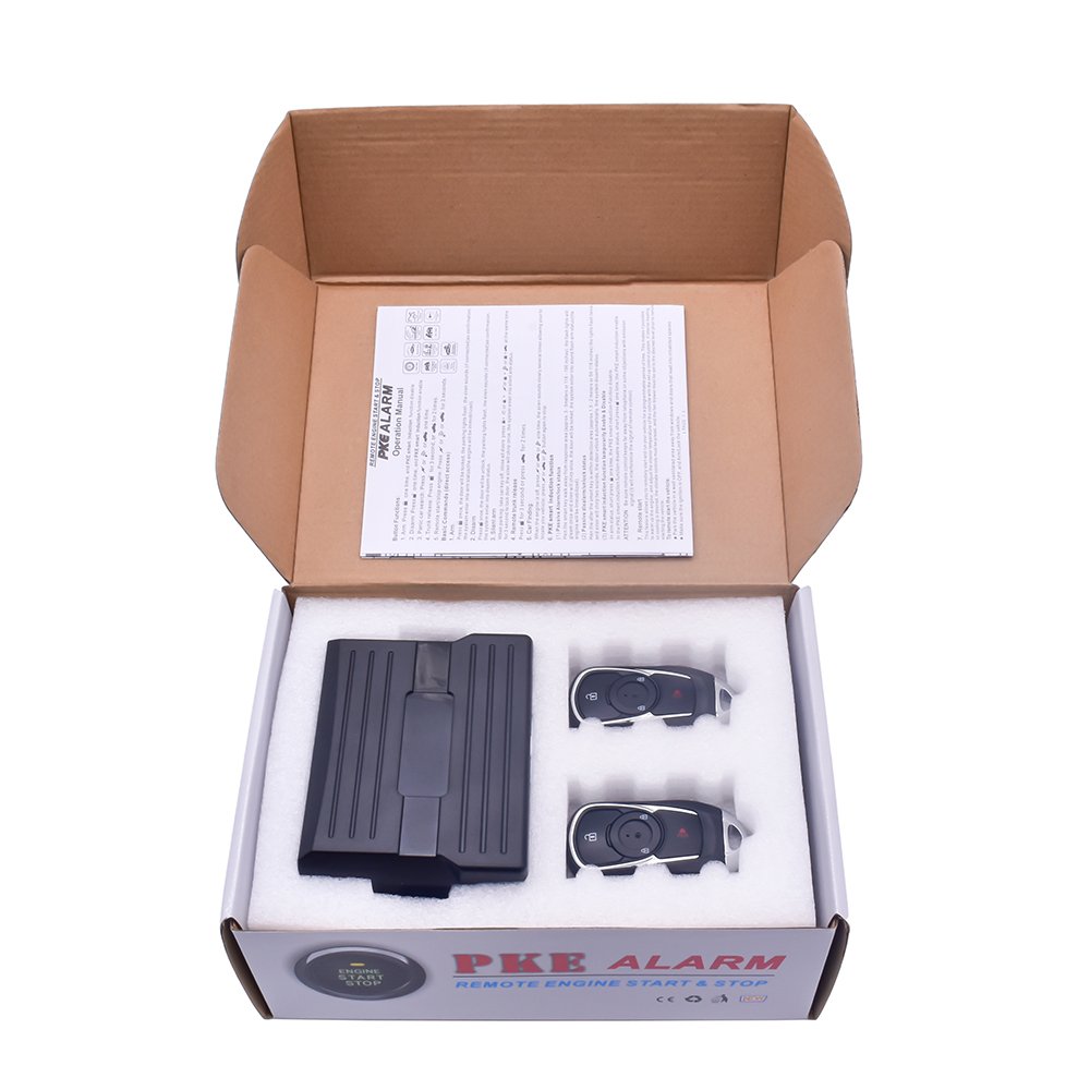 Car Parts&accessories High Quality Package Box Push Start System One Button Remote Start Engine Smart Remote Controller PKE Kit