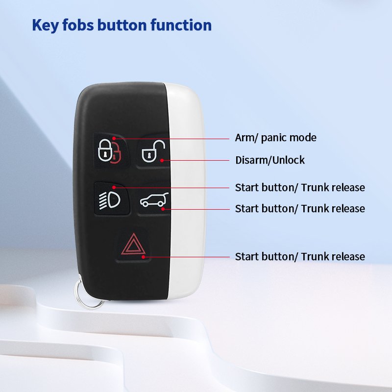 EASYGUARD Universal EC002-LA-NFC Car Alarm System with Passive Keyless Entry Remote Start NFC Lock Unlock