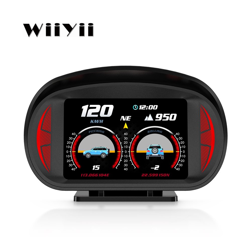 Electronic Dashboard With Fast Response OBD2 & GPS Digital Meter P2 TFT LCD Car HUD