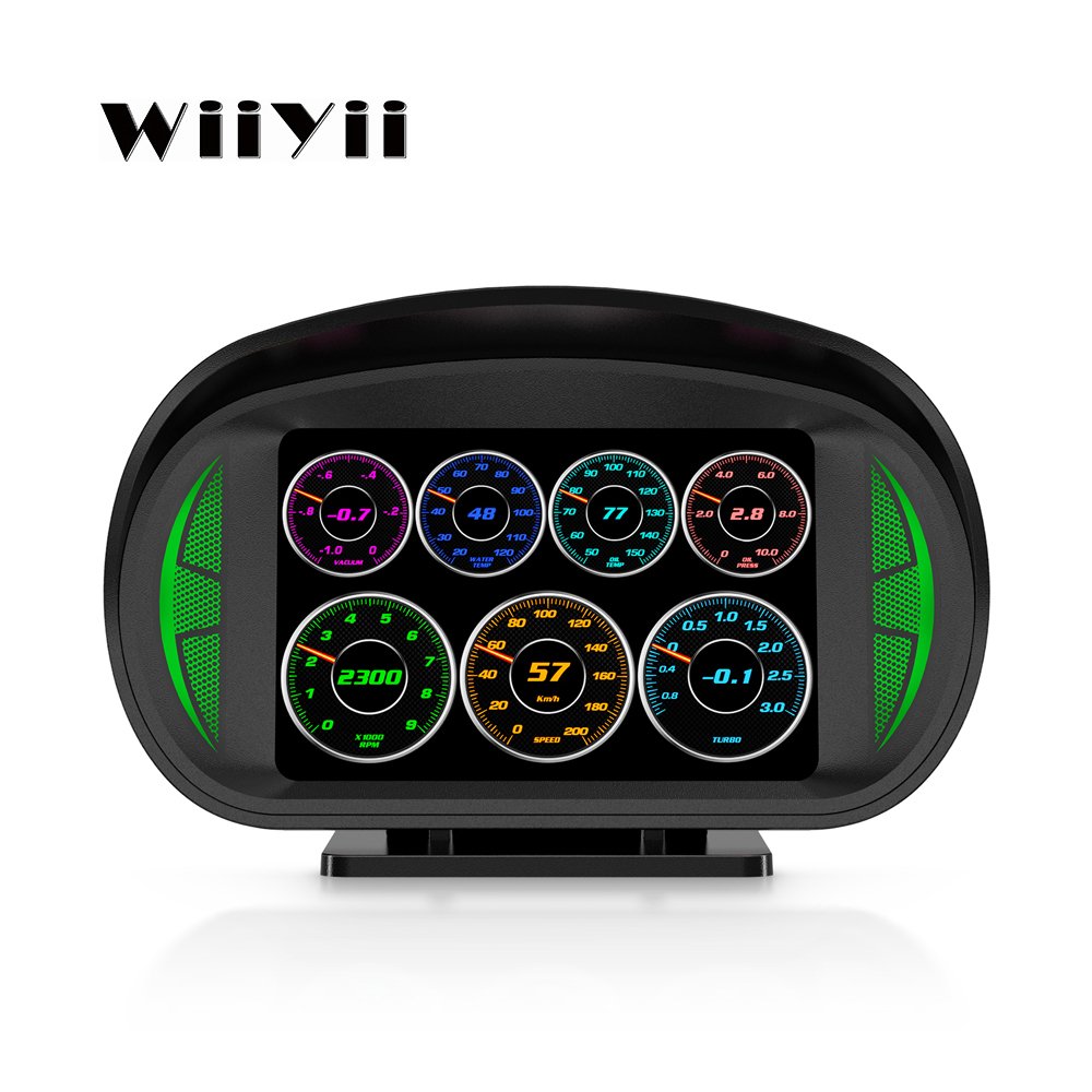 Electronic Dashboard With Fast Response OBD2 & GPS Digital Meter P2 TFT LCD Car HUD