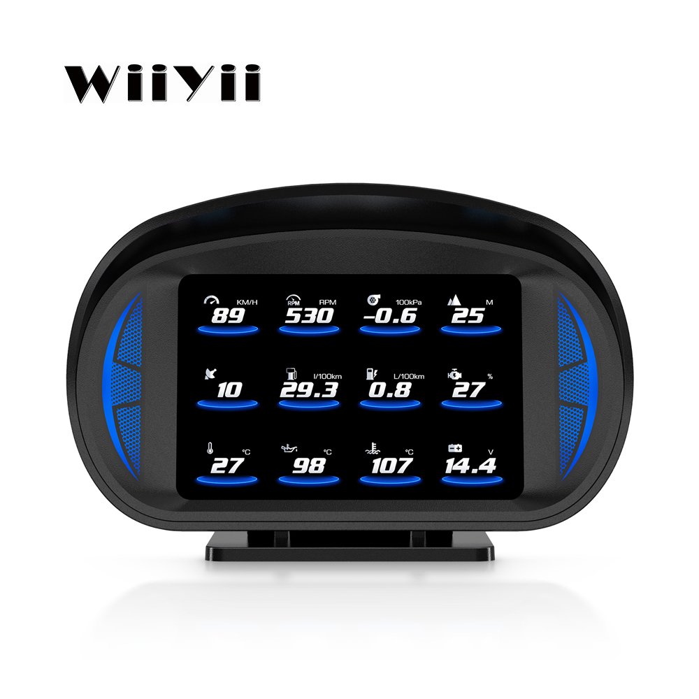 Electronic Dashboard With Fast Response OBD2 & GPS Digital Meter P2 TFT LCD Car HUD