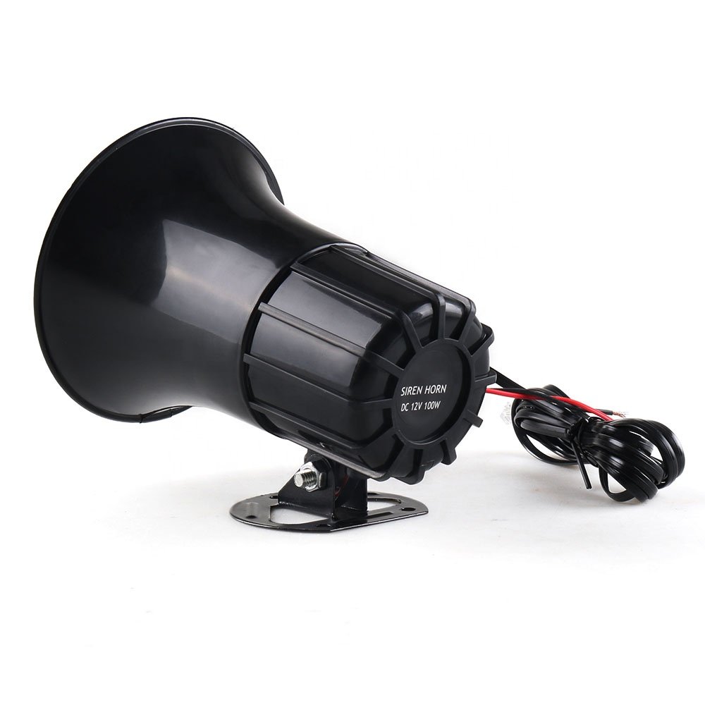50W 12V Horn Megaphone Loudspeaker Warning Alarm 120dB Siren Air 7 Sound for Car Motorcycle Auto Truck Boat