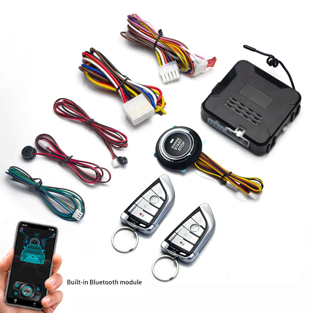Mobile Phone Remote Control Start Car Autostart Engine One Button Start Stop System Automatic Engine Starter Central Locking