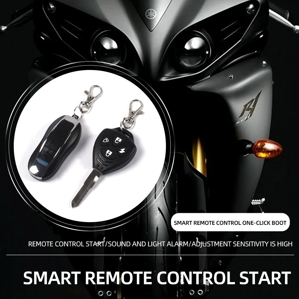Cut Wise Anti Theft Protection One Click 12V Remote Control Motorcycle Security Alarma Para Moto Car Alarm System