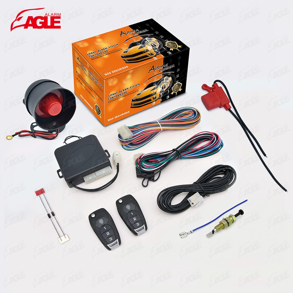 Universal 12V Car Alarm Anti Theft Remote Control Alarma Para Auto Control Alarma Chevrolet