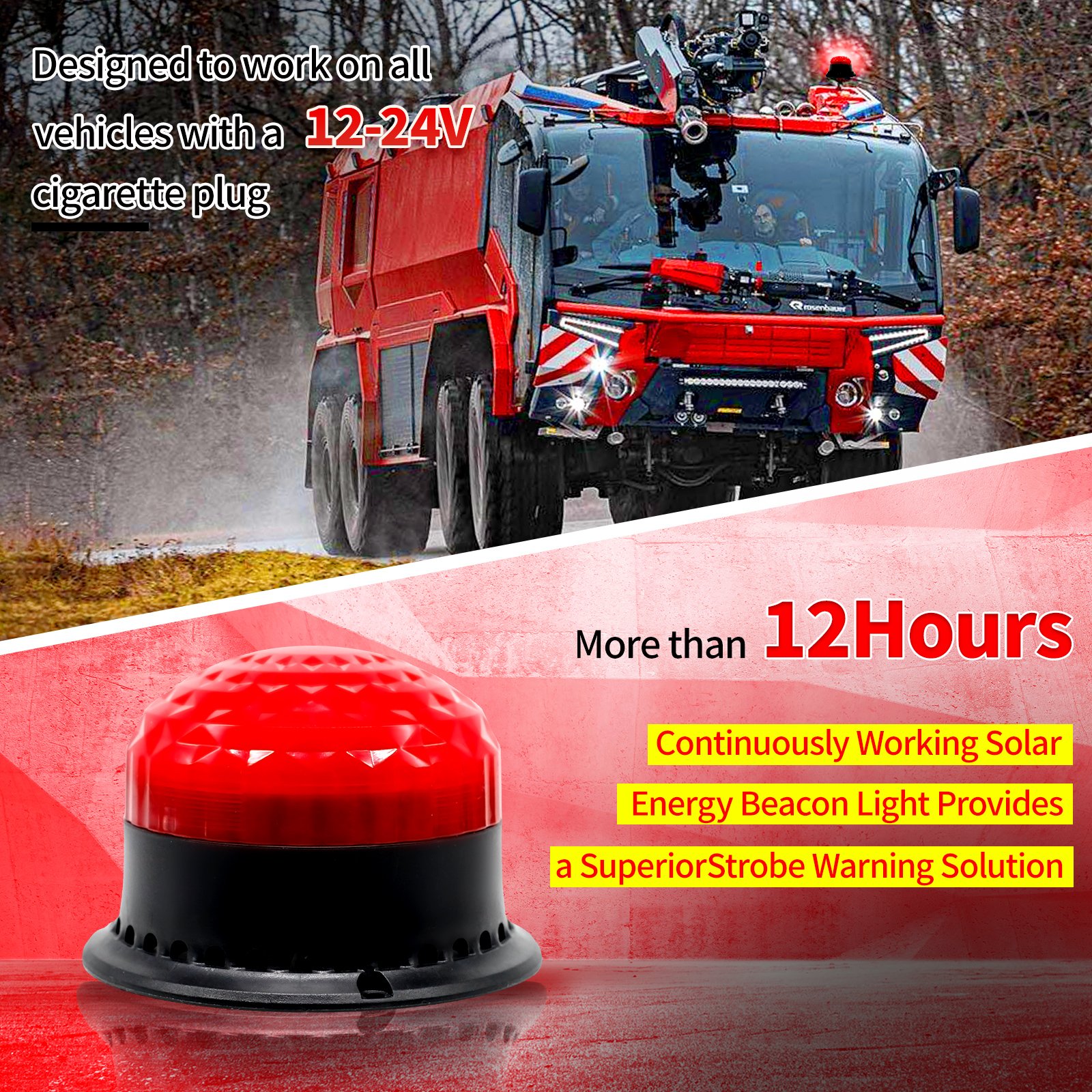 RS232 Strobe Light With Remote Control Audible and Visual Siren Warning Sounder for Fire Alarms 12V Voltage