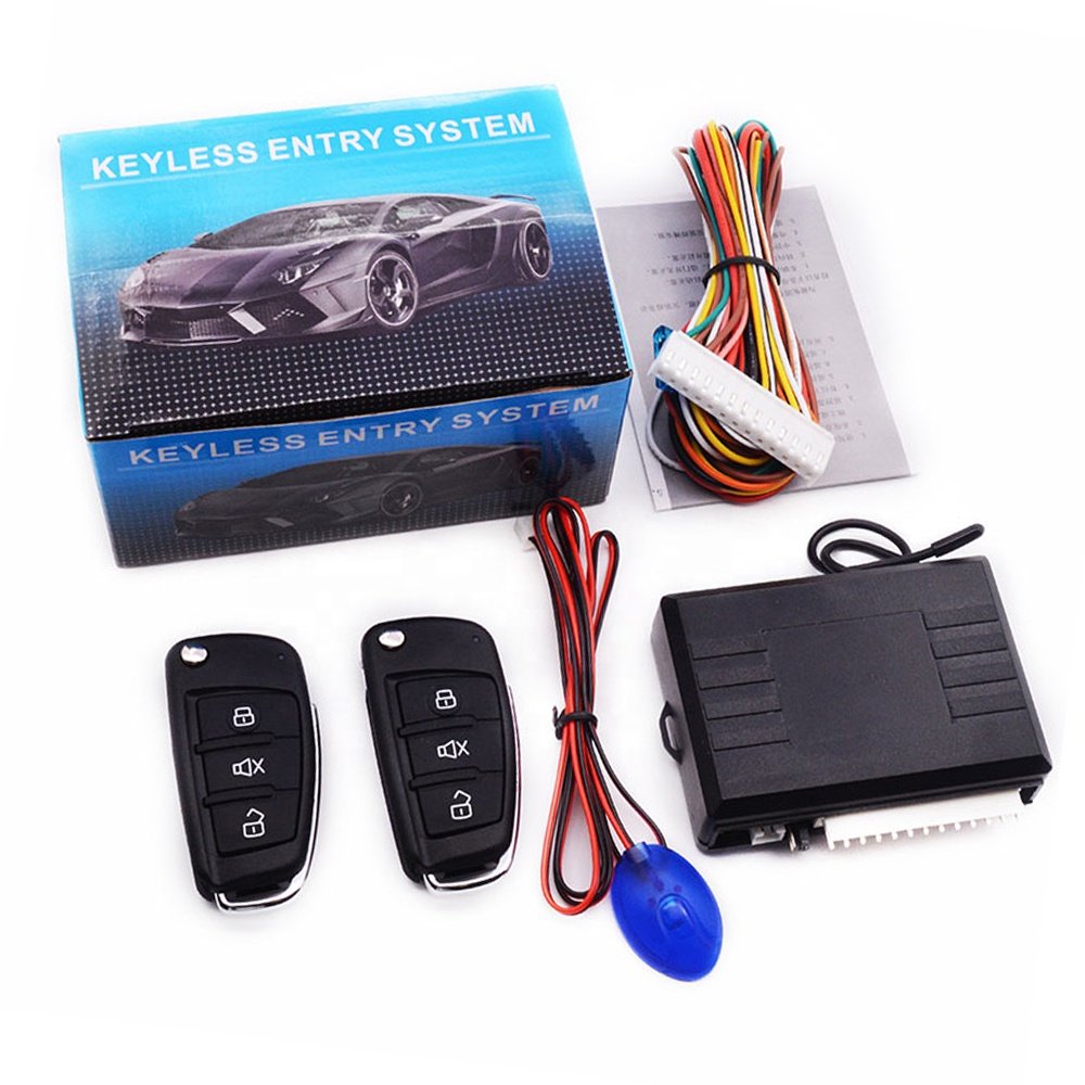 Carqseng Smart Phone App Remote Keyless Entry Car Alarms System Flip Key with Remote Trunk Release for Toyota Honda Hyundai