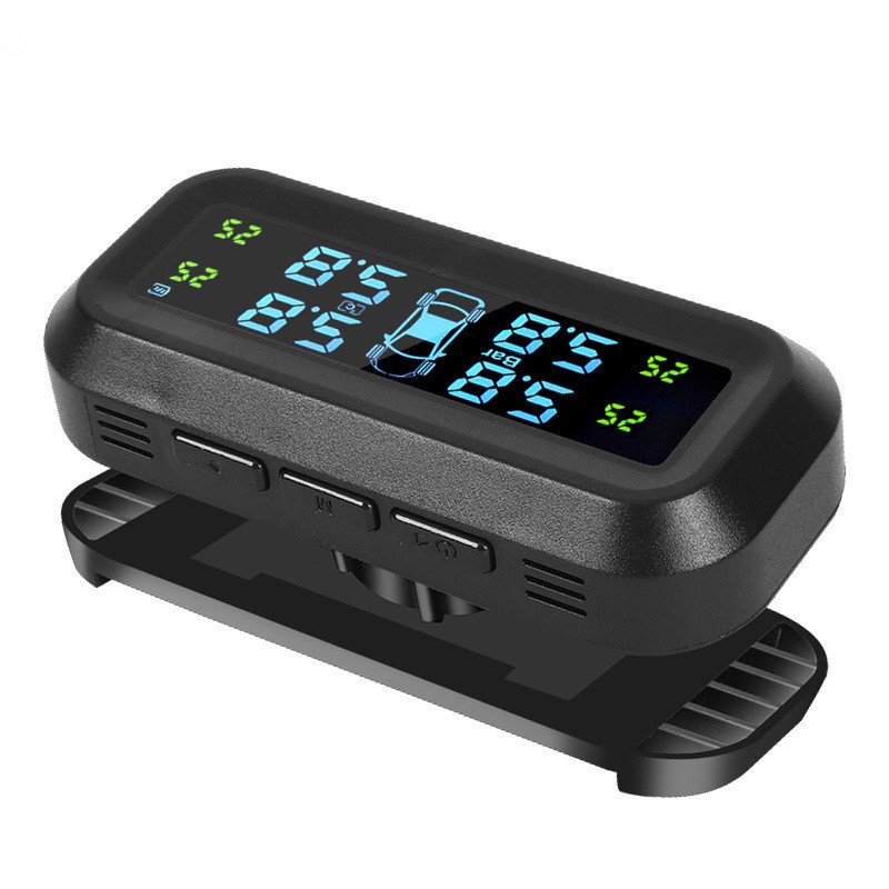 Car Tire Pressure Monitor System TPMS Tyre Pressure Monitoring Solar Power Digital LCD Display Auto Security Alarm Systems Tyre