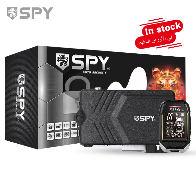 2023 SPY Anti-hijacking Car Security Best Universal Smart Key 2 Way Car Alarm Immobilizer System With Engine Automatic