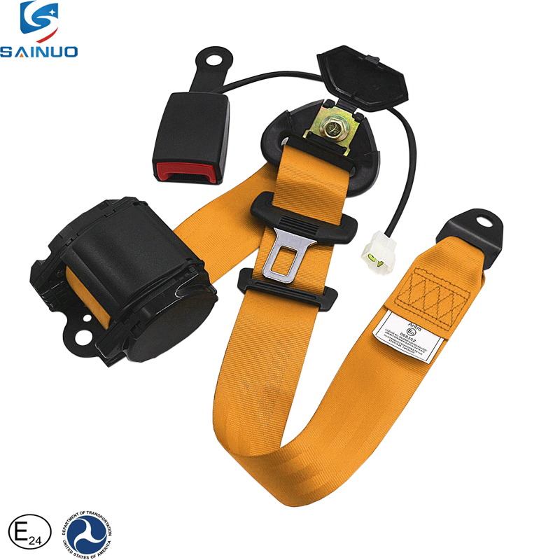 Blue Strap Seat Belt Alarm System ELR 3 Point Car Seatbelt Auto Seat Belt Sensor
