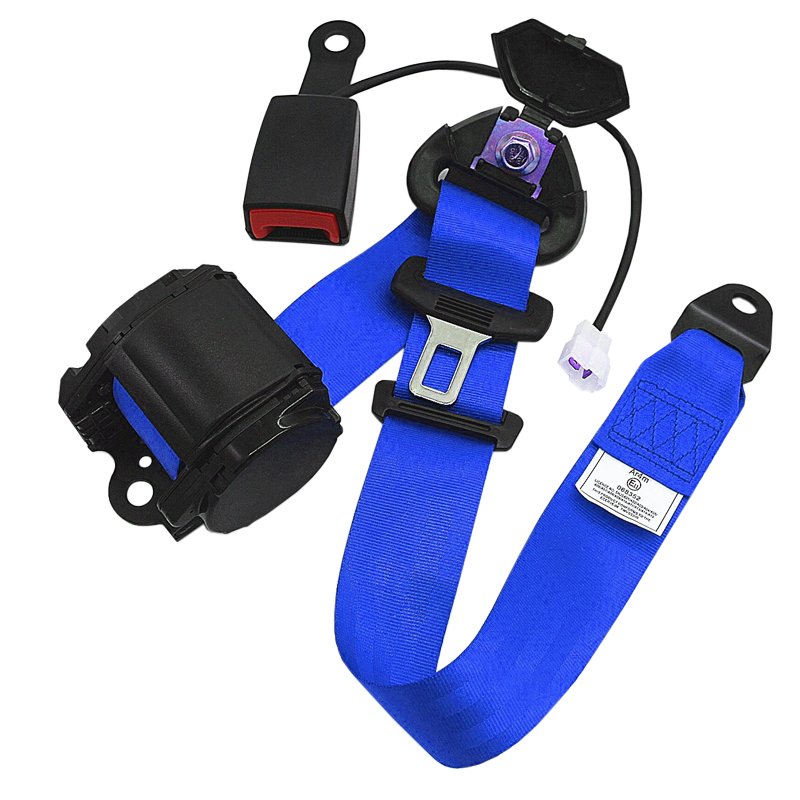 Blue Strap Seat Belt Alarm System ELR 3 Point Car Seatbelt Auto Seat Belt Sensor