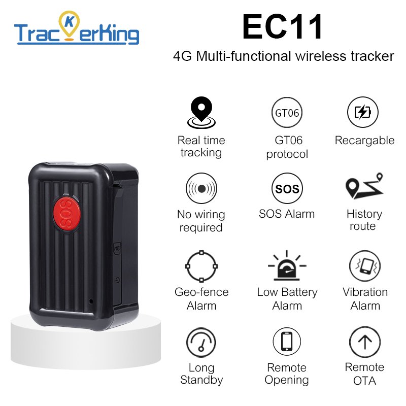 4G+2G Wireless Tracker With SOS for Different Capacities Suitable for Various Occasions 1000mah EC11