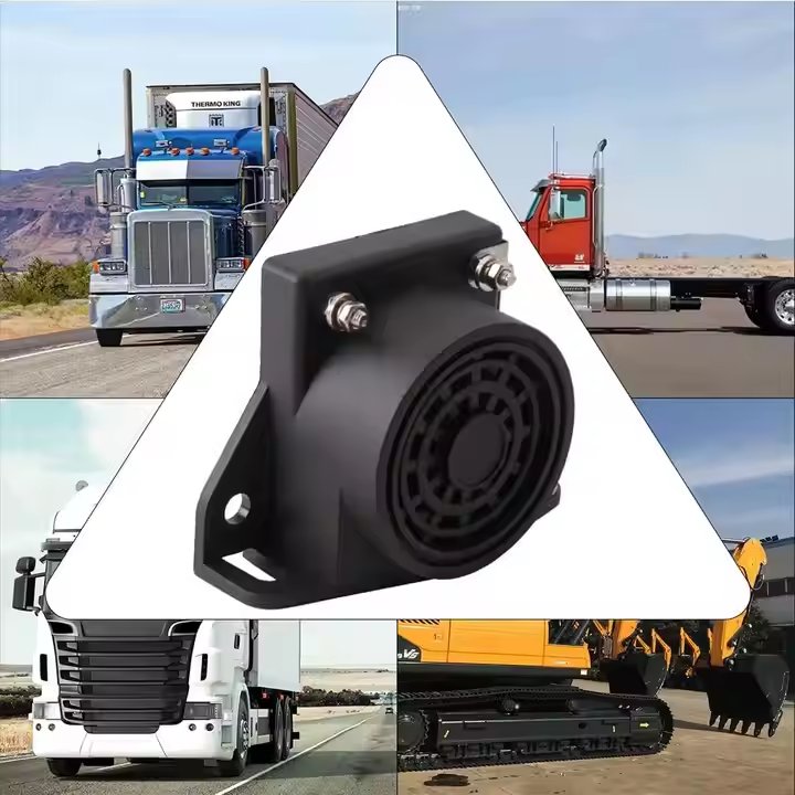 Reverse Horn Waterproof Back up Alarm BiBi 108dB Black Truck Safety DC 12-24V Back Alarm for Truck Speakers Loud Beeper for Car