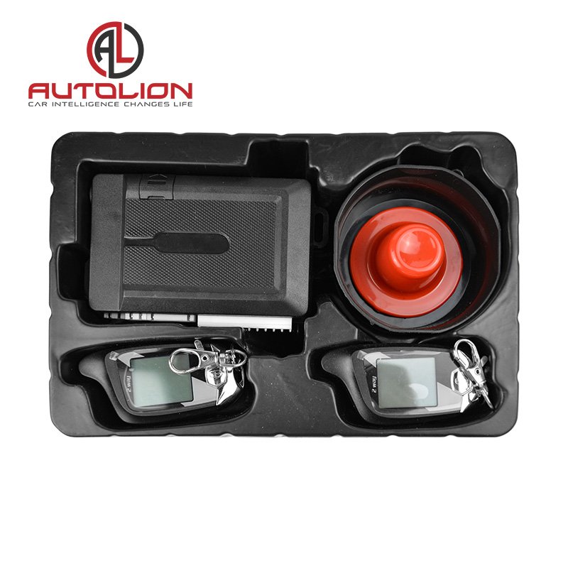 Universal Two Way Car Alarm System LCD Pager Display Vehicle Security Vibration Alarm Shock Sensor Security
