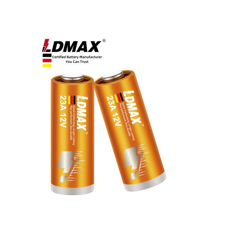LDMAX Grade a A23 Cell 23A Door Bell Battery 12V Super Alkaline for Car Alarms Remote Controls A23 Type
