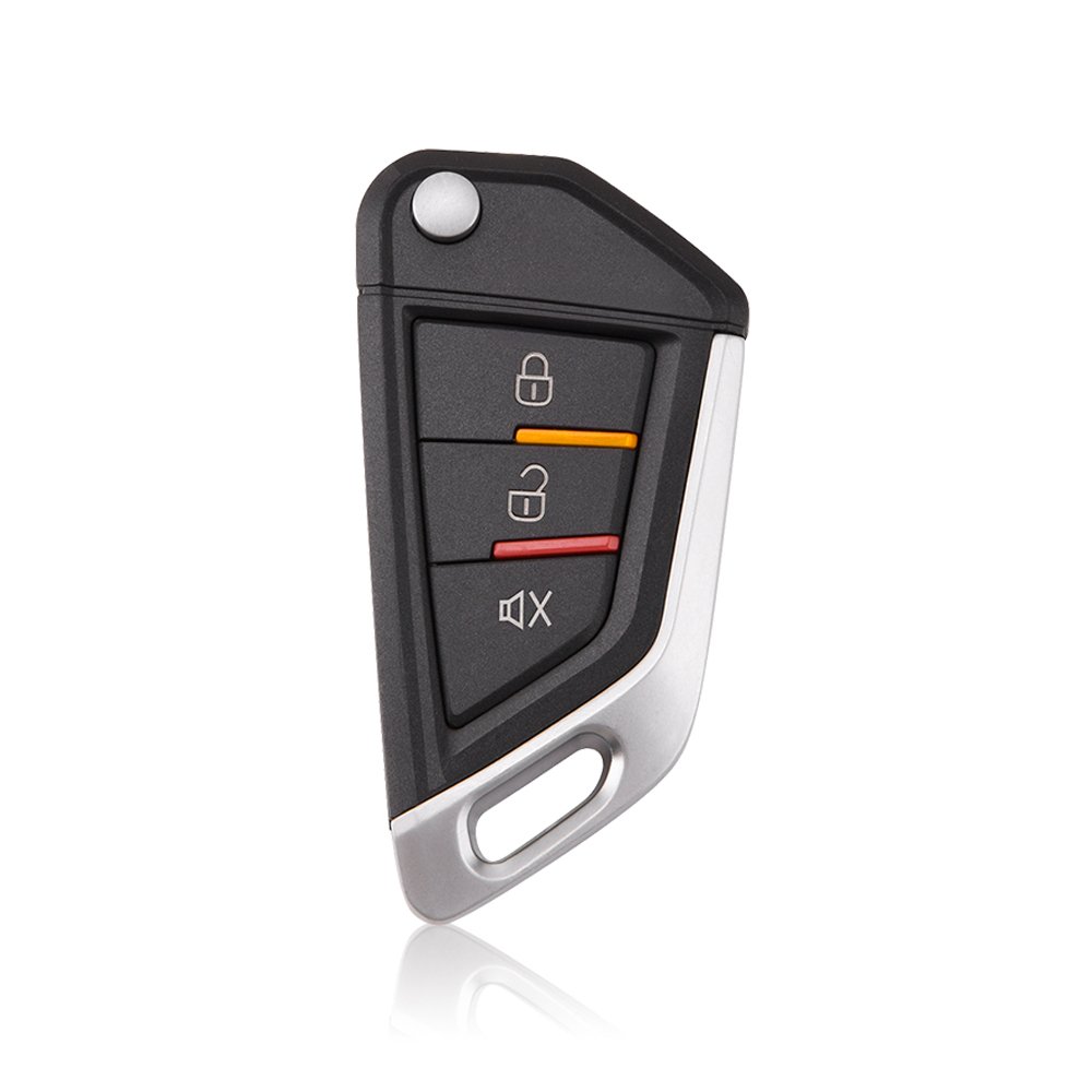 Duplicate Car Key Black Luxury 3 Button Car Alarms Type Car Remotes FOB Remote Control