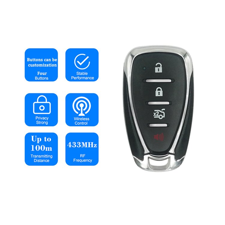 433mhz Universal Wireless Remote Control 4 Key EV1527 Learning Code RF Remote Control for Garage Door Led Light