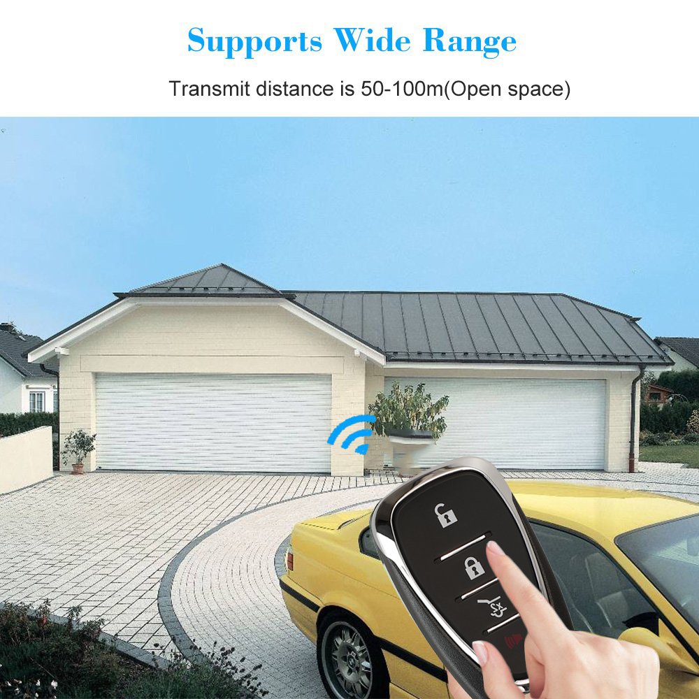 433mhz Universal Wireless Remote Control 4 Key EV1527 Learning Code RF Remote Control for Garage Door Led Light