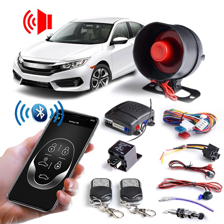 Phone APP BT Remote Control Car Alarm System Universal Auto Car Anti Theft Alarm System