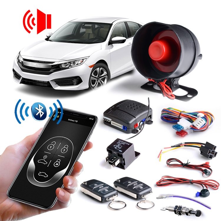 Phone APP BT Remote Control Car Alarm System Universal Auto Car Anti Theft Alarm System