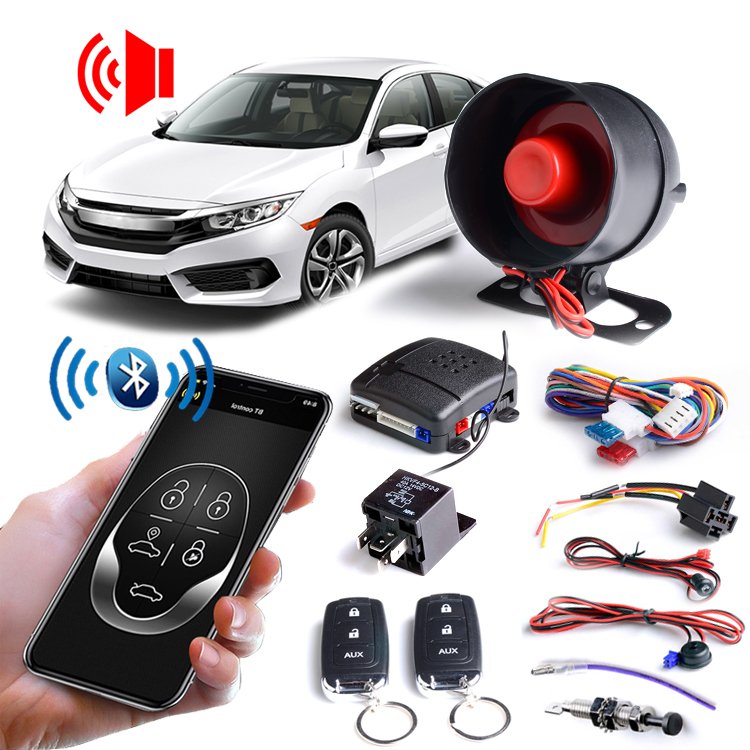 Phone APP BT Remote Control Car Alarm System Universal Auto Car Anti Theft Alarm System