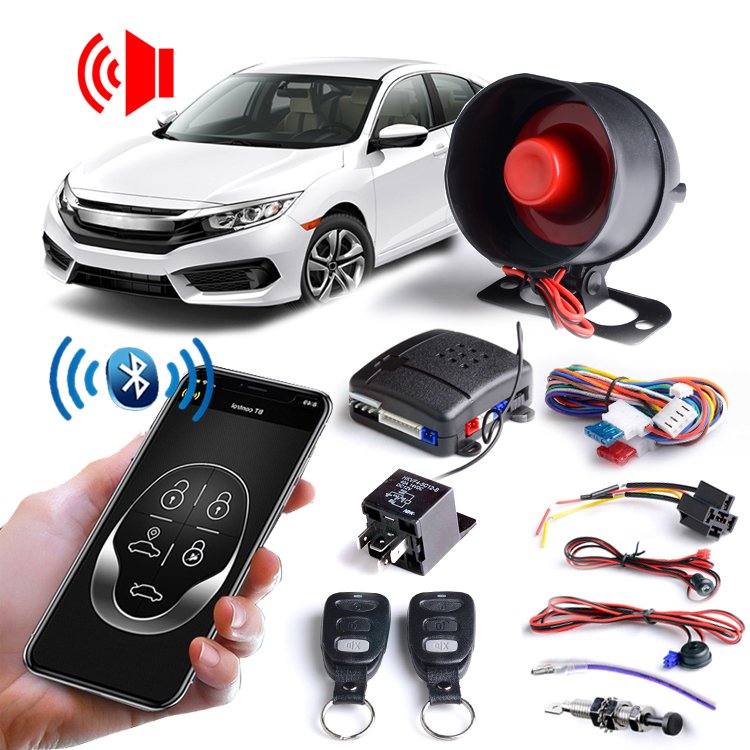 Phone APP BT Remote Control Car Alarm System Universal Auto Car Anti Theft Alarm System