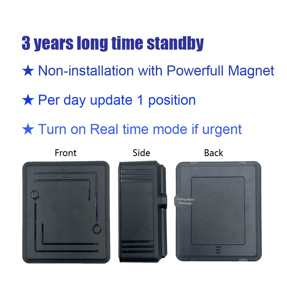 3 Years Light Sensor Alarm Rastreador 4G Magnet GPS Tracker Vehicle Car Disposable GPS Tracker Device